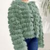 Inorin Girls Open Front Cardigan Faux Fur Coat Warm Fuzzy Tr...