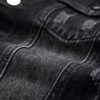 QIMYUM Jean Jacket For Men, Distressed Slim Denim Jacket