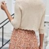 Women's Bolero Shrug 3/4 Sleeve Cropped Cardigan Knit Sweate...