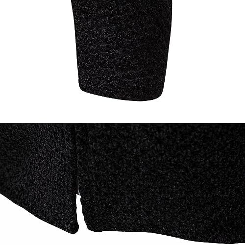 Mens Long Cardigan Hoodies Full Zip Fleece Lined Sweaters Fa...