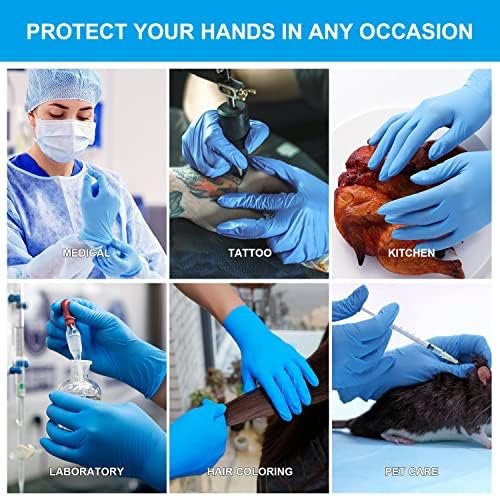 FINITEX Blue Disposable Nitrile Exam Gloves - 200 PCS/BOX 3....