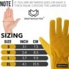 Work Gloves Men Heavy Duty Leather Gardening Gloves for Thor...