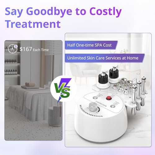 Diamond Microdermabrasion Machine Professional, 3 in 1 Derma...