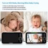 HelloBaby Upgrade Baby Monitor, 5'' Screen with 30-Hour Batt...