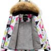 Pursky Girl's Waterproof Ski Jacket Kids Winter Snow Coats F...
