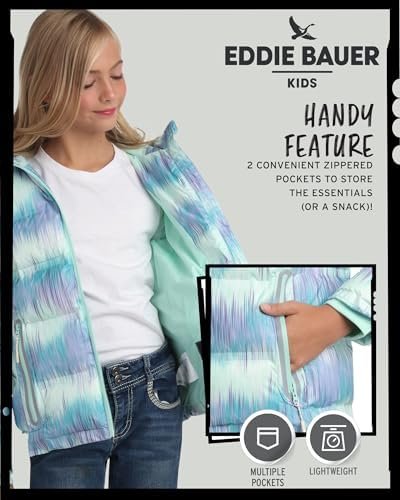 Eddie Bauer Girls' Winter Jacket - Heavyweight Quilted Down ...