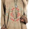 Bengbobar Western Sweatshirts for Women Native American Azte...
