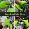 TitanFlex Thor Grip Heavy Duty Green Industrial Nitrile Glov...