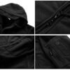 CRYSULLY Men's Military Tactical Sport Warm Fleece Hooded Ou...