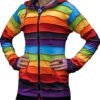 Shopaholic Fashion Women's Colourful Festival Jacket, Rainbo...