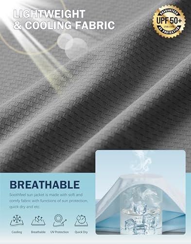 Soothfeel Women's UPF 50+ Sun Protection Hoodie Jacket Light...