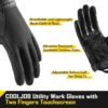 COOLJOB Touchscreen Mechanic Men’s Work Gloves with Grip, Sl...