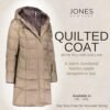 Jones NY Hooded Women's Puffer Jacket with Pillow Collar Bib...