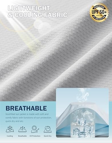Soothfeel Women's UPF 50+ Sun Protection Hoodie Jacket Light...