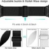 Lerobo Nylon Stretchy Solo Loop Watch Band, Compatible with ...