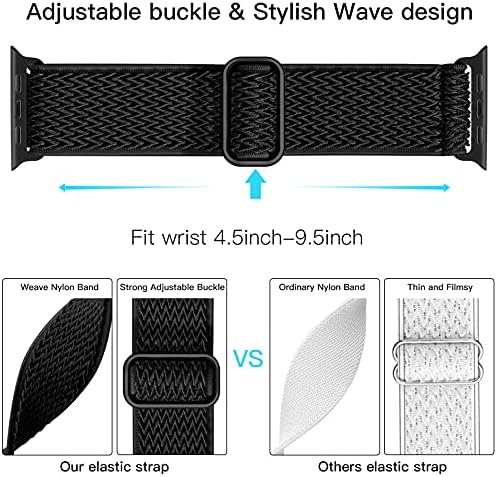 Lerobo Nylon Stretchy Solo Loop Watch Band, Compatible with ...
