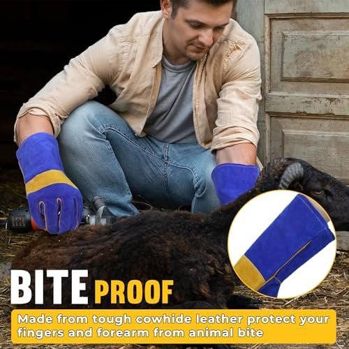 HLDD HANDLANDY Animal Handling Gloves, Bite Proof for Dog Tr...