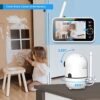 HelloBaby Upgrade Baby Monitor, 5'' Screen with 30-Hour Batt...