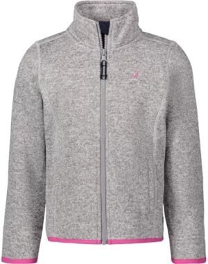 Nautica Girls' Full-Zip Fleece Jacket, Signature Logo Design... Nautica Girls' Full-Zip Fleece Jacket, Signature Logo Design...