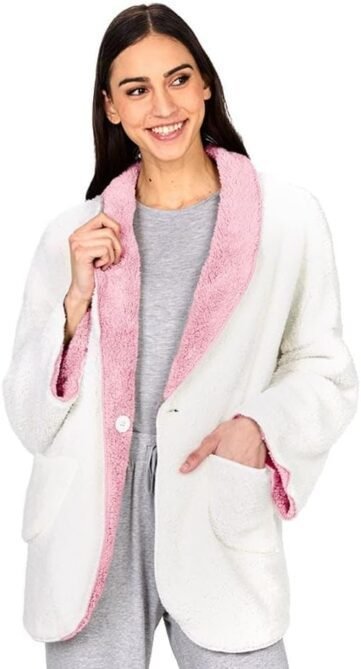 Lakeside Collection Women's Reversible Fleece Jacket, Versat...