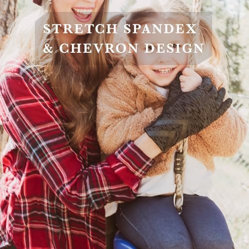 isotoner womens Spandex Touchscreen Cold Weather Gloves With...