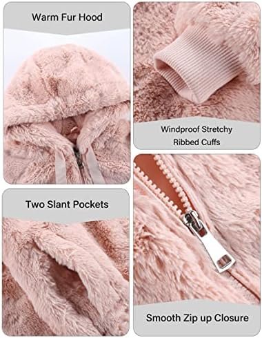 Bellivera Women's Faux Fur Coat Shearling Fluffy Fuzzy Shagg...