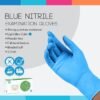 ASAP Blue Nitrile Gloves - Powder and Latex Free Disposable ...