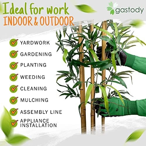Gastody Long Sleeve Gardening Gloves Women and Men - Long C...