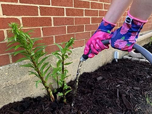 Miracle Gro Women's Nitrile Coated Grip Floral Pattern Garde...