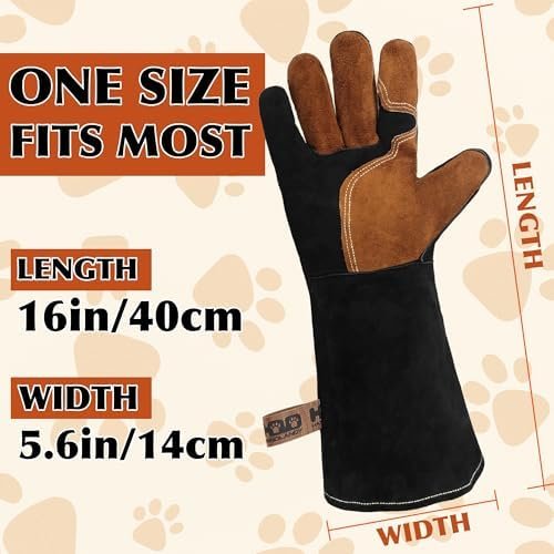 HLDD HANDLANDY Animal Handling Gloves, Bite Proof for Dog Tr...