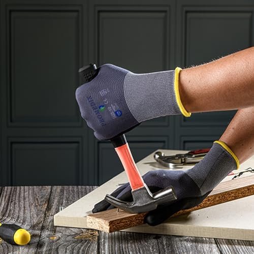 PROMEDIX P Nitrile Coated Work Gloves,MicroFoam Safety Work ...