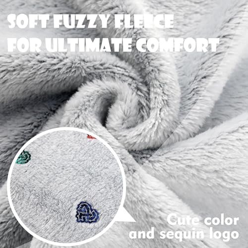 V.&GRIN Girl Zip up Hoodie Sweatshirt Soft Fuzzy Fleece Jack...