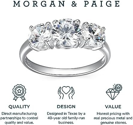 MORGAN & PAIGE .925 Sterling Silver Engagement Rings for Wom...