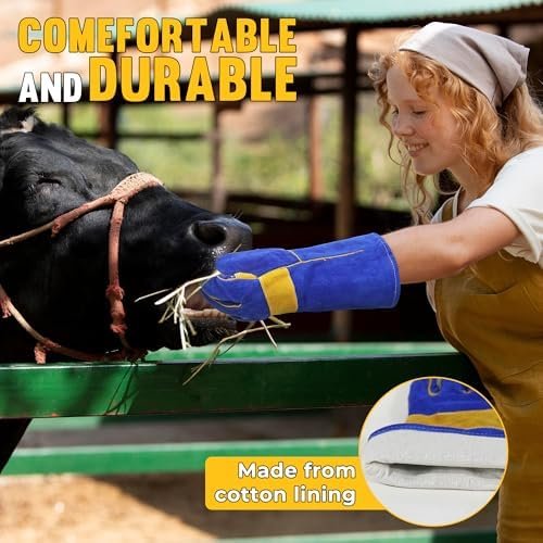 HLDD HANDLANDY Animal Handling Gloves, Bite Proof for Dog Tr...