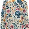Women's Floral Skull Sweatshirts Flower 3D Printed Long Slee...