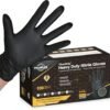 TitanFlex Thor Grip Heavy Duty Black Industrial Nitrile Glov...