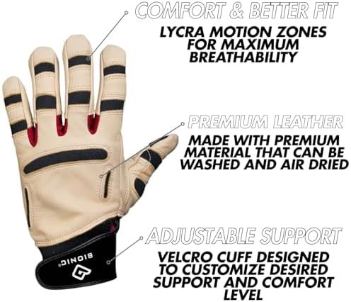 Bionic ReliefGrip Premium Leather Gardening Gloves