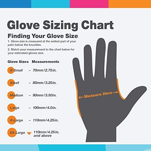 ASAP Blue Nitrile Gloves - Powder and Latex Free Disposable ...