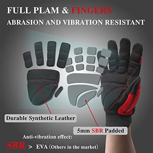 HANDLANDY Anti Vibration Gloves, SBR Padding, TPR Protector ...