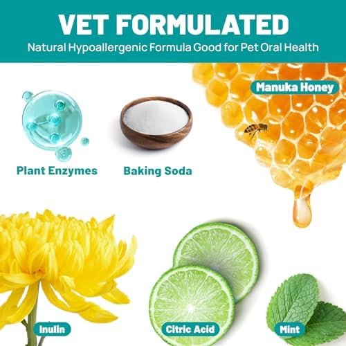 Dog Dental Care Wipes - Cat & Dog Teeth Cleaning Finger Wipe...