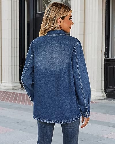 luvamia 2025 Spring Jean Jackets for Women Fashion Oversized...