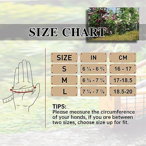 HLDD HANDLANDY Work Gloves for Women and Ladies, Leather Gar...