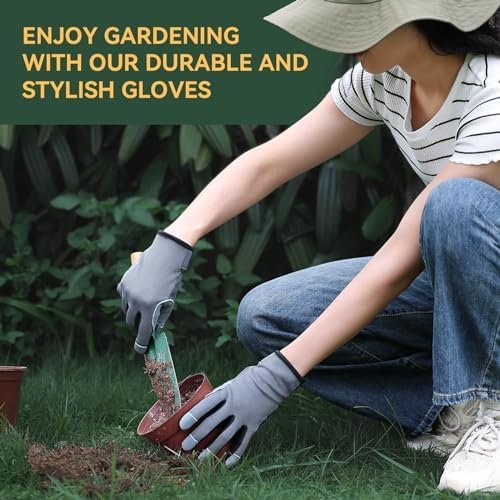 OZERO Deerskin Women Garden Gloves: Touch Screen | Breathabl...
