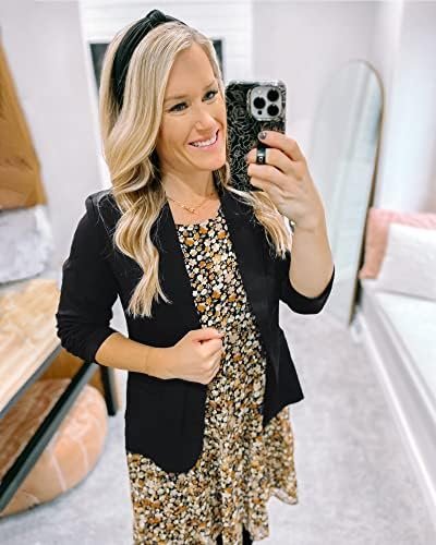 LookbookStore Blazers for Women Suit Jackets Dressy 3/4 Slee...