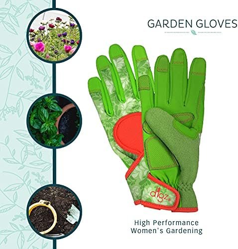 DIGZ Signature High Performance Women's Gardening Gloves wit...
