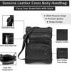 Krediz leather Crossbody Purses for Women, Multi Pocket Cros...