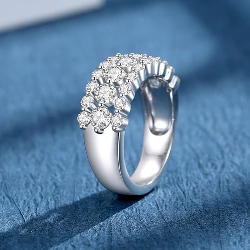 Moissanite Wedding Band for Women D Color VVS1 Moissanite Et...