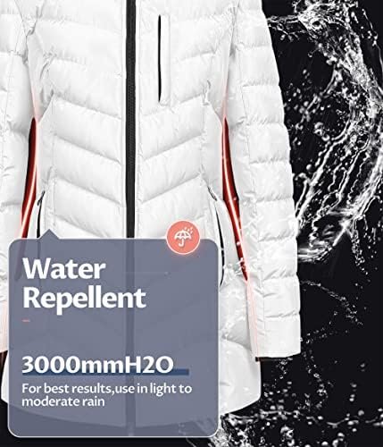 CREATMO US Women's Winter Hooded Coat Waterproof Warm Long P...