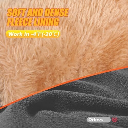 ihuan Winter Waterproof Ski Gloves Men Women, Snow Warm Cycl...