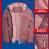 Reebok Girls' Reversible Puffer Jacket - Quilted Winter Coat...